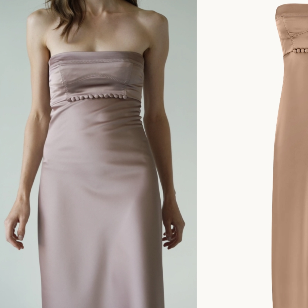 Anna October Satin Dress Gown Mira — image 6 of 8